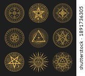 occult signs  occultism ... | Shutterstock .eps vector #1891736305