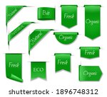 green eco banners  isolated 3d... | Shutterstock .eps vector #1896748312