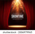 stage with red curtains ... | Shutterstock .eps vector #2006979965