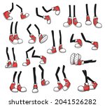 isolated cartoon legs  comic... | Shutterstock .eps vector #2041526282