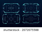 hud aim control frame interface ... | Shutterstock .eps vector #2072075588