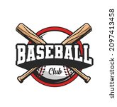 baseball sport club icon with... | Shutterstock .eps vector #2097413458