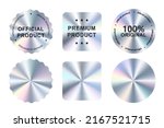 hologram stickers  holographic... | Shutterstock .eps vector #2167521715