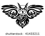 vector version. black owl... | Shutterstock .eps vector #41433211
