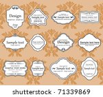 antique vintage frames isolated ... | Shutterstock . vector #71339869