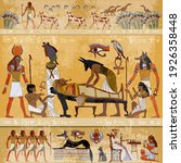 ancient egypt. mummification... | Shutterstock .eps vector #1926358448