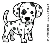 dalmatian dog flat. high... | Shutterstock .eps vector #2173754695