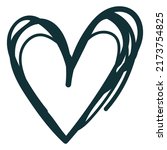 doodle heart cute stroke. high... | Shutterstock .eps vector #2173754825