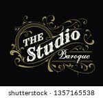 antique label typography... | Shutterstock .eps vector #1357165538