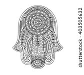 29 OCAK 2017 BULMACASI SAYI : 1609 Stock-vector-vector-hand-drawn-hamsa-with-floral-ornament-amulet-with-ethnic-design-good-luck-amulet-isolated-403505632