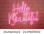 Small photo of glowing background, pink light, lightning, glow in the dark, shining light, pink cafe, cafe logo, girls, tag, catch line, sentence, sign, lamp, beam, glow, sparkle, sparkle background, shiny phrase, s