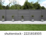 Garden with Composite Fencing Background