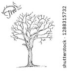 abstract tree.hand drawn tree... | Shutterstock .eps vector #1288315732