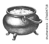 Witch Cauldron With Potion On A ...