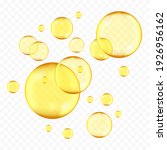 golden  yellow oil drops ... | Shutterstock .eps vector #1926956162