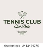 tennis logo  tennis club  two...