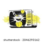 a set of vector objects on the... | Shutterstock .eps vector #2046293162