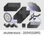geometric vector object. figure ... | Shutterstock .eps vector #2054332892