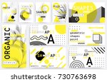 universal trend posters set... | Shutterstock .eps vector #730763698