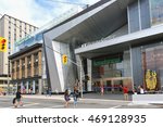 Small photo of OTTAWA - AUG 14, 2016: The new Cadillac Fairview Rideau Centre, which opened to the public 3 days earlier, after 3 years of renovations. The downtown mall now has more high end stores.
