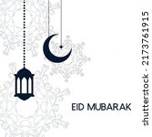 eid mubarak  eid celebration ... | Shutterstock .eps vector #2173761915
