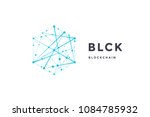 template label for blockchain... | Shutterstock .eps vector #1084785932