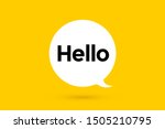 hi  hello. banner  speech... | Shutterstock .eps vector #1505210795