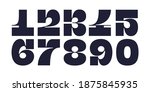 numeral font. font of number ... | Shutterstock .eps vector #1875845935