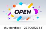 open  speech bubble. banner ... | Shutterstock .eps vector #2170052155