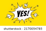 speech bubble yes. banner ... | Shutterstock . vector #2170054785