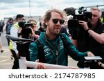 Small photo of SILVERSTONE, England, 01.JULY 2022;# 5, Sebastian VETTEL, GER, Aston Martin Formula 1 team, Aston Martin AMR22 Mercedes ,Formula One, BRITISH F1 Grand Prix on the Silverstone race course
