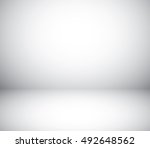 empty grey studio background  ... | Shutterstock .eps vector #492648562