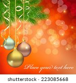 christmas background | Shutterstock .eps vector #223085668