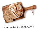 Freshly Baked Bread On Wooden...