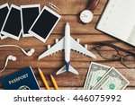 preparation for traveling... | Shutterstock . vector #446075992