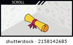 scroll isometric design icon.... | Shutterstock .eps vector #2158142685