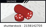 sausage isometric design icon.... | Shutterstock .eps vector #2158142705