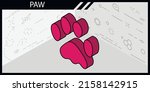 paw isometric design icon.... | Shutterstock .eps vector #2158142915