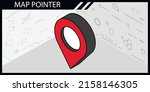 map pointer isometric design... | Shutterstock .eps vector #2158146305