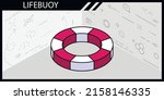 lifebuoy isometric design icon. ... | Shutterstock .eps vector #2158146335