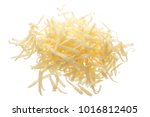 Grated Cheese Isolated On White ...