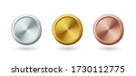 vector gold coins and medal... | Shutterstock .eps vector #1730112775