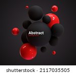 abstract black and red image of ... | Shutterstock .eps vector #2117035505