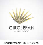 circle feather fan abstract... | Shutterstock .eps vector #328219925