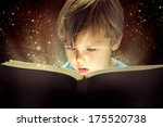 Child Opened A Magic Book