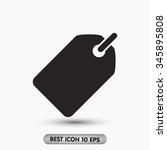 tag . vector icon 10 eps | Shutterstock .eps vector #345895808