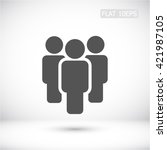 illustration of crowd of people ... | Shutterstock .eps vector #421987105