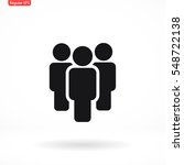 illustration of crowd of people ... | Shutterstock .eps vector #548722138