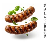 Flying whole grilled sausages...