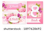 set of greeting cards for march ... | Shutterstock .eps vector #1897628692